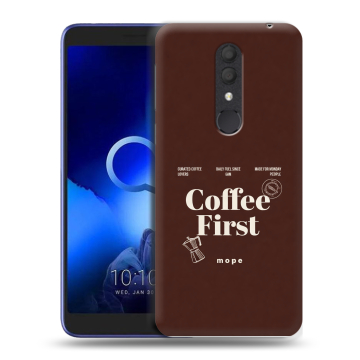 Силиконовый чехол на Alcatel 1X (2019) с принтом женский