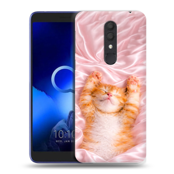 Силиконовый чехол на Alcatel 1X (2019) с принтом женский
