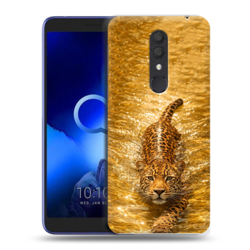 Силиконовый чехол на Alcatel 1X (2019) с принтом женский