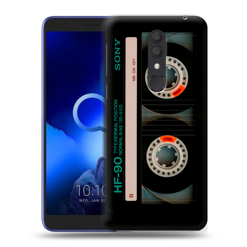 Силиконовый чехол на Alcatel 1X (2019) с принтом Кассета Силиконовый чехол на Alcatel 1X (2019) с принтом Кассета