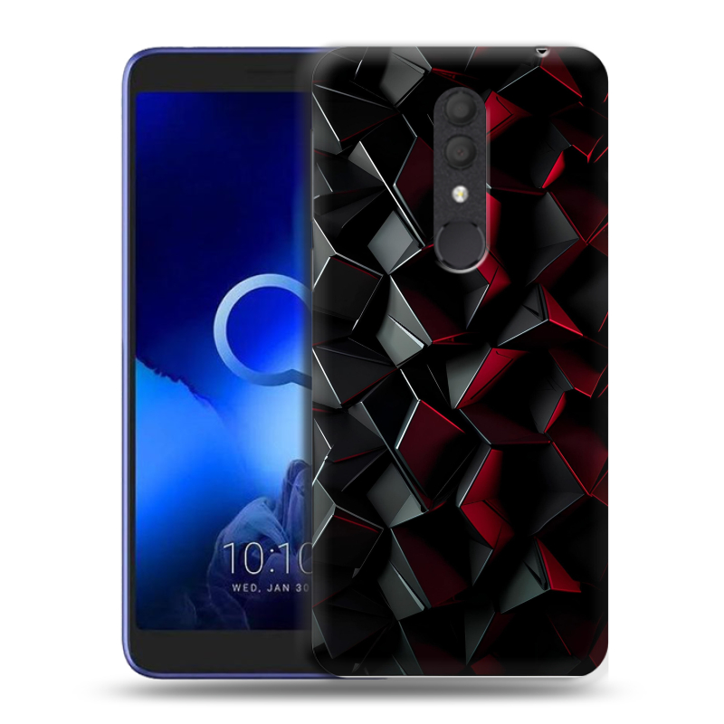 Силиконовый чехол на Alcatel 1X (2019) с принтом Абстракция Силиконовый чехол на Alcatel 1X (2019) с принтом Абстракция