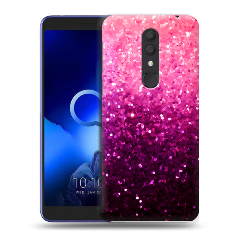 Силиконовый чехол на Alcatel 1X (2019) с принтом Блестки Силиконовый чехол на Alcatel 1X (2019) с принтом Блестки