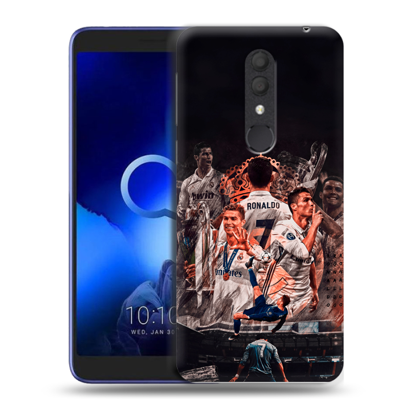 Силиконовый чехол на Alcatel 1X (2019) с принтом Реал Роналдо Real Ronaldo Силиконовый чехол на Alcatel 1X (2019) с принтом Реал Роналдо Real Ronaldo