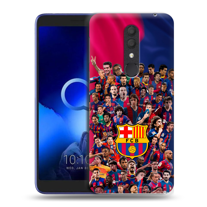 Силиконовый чехол на Alcatel 1X (2019) с принтом Барселона Barcelona Силиконовый чехол на Alcatel 1X (2019) с принтом Барселона Barcelona