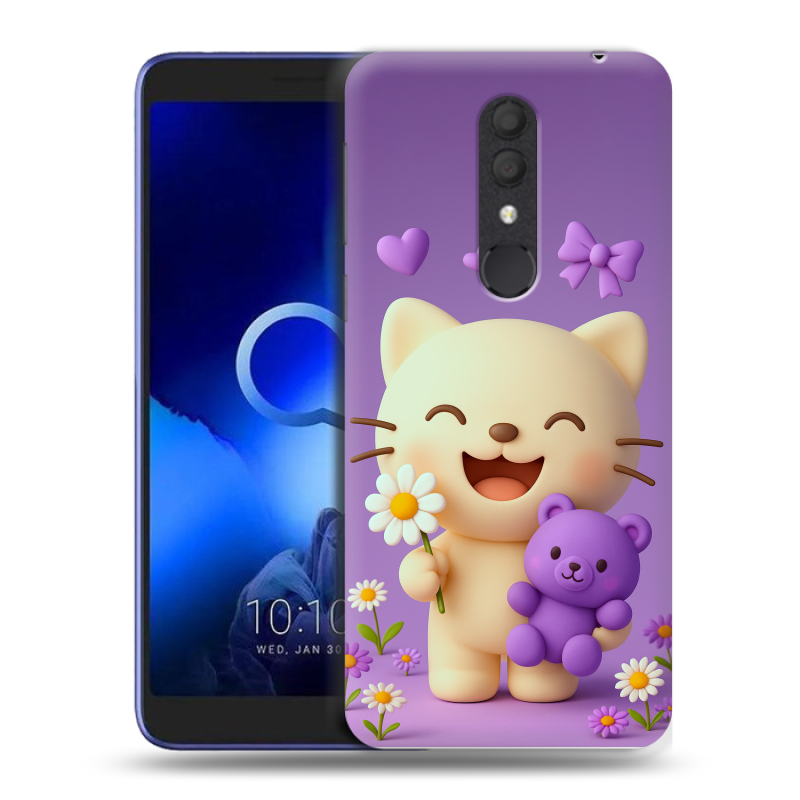 Силиконовый чехол на Alcatel 1X (2019) с принтом для девочек Силиконовый чехол на Alcatel 1X (2019) с принтом для девочек