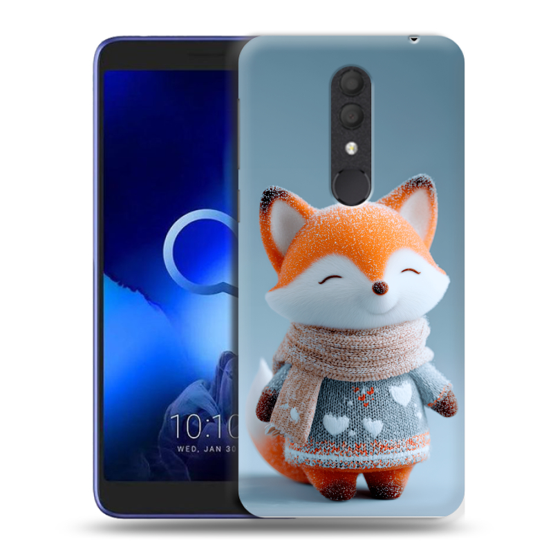 Силиконовый чехол на Alcatel 1X (2019) с принтом Лиса Силиконовый чехол на Alcatel 1X (2019) с принтом Лиса