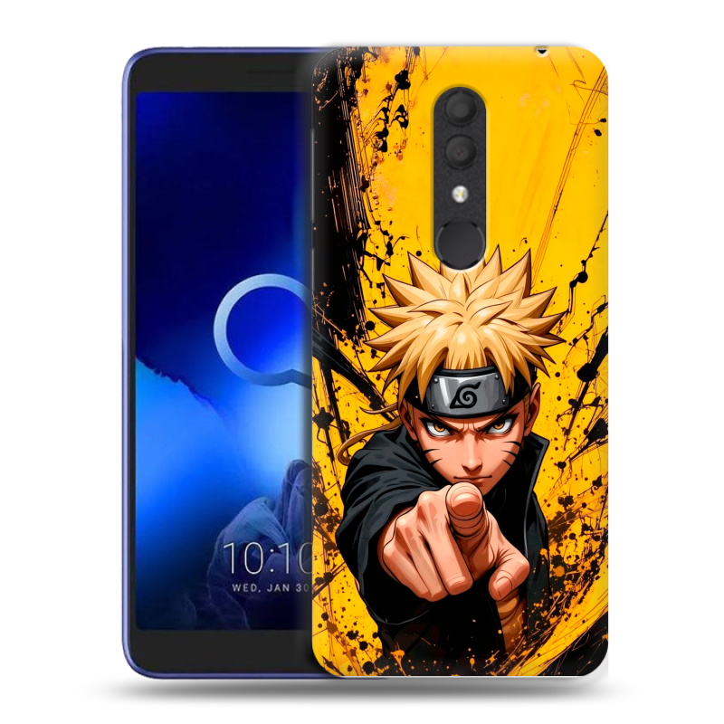 Силиконовый чехол на Alcatel 1X (2019) с принтом Naruto Наруто Силиконовый чехол на Alcatel 1X (2019) с принтом Naruto Наруто