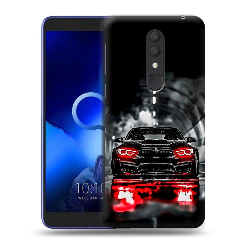 Силиконовый чехол на Alcatel 1X (2019) с принтом BMW БМВ Силиконовый чехол на Alcatel 1X (2019) с принтом BMW БМВ