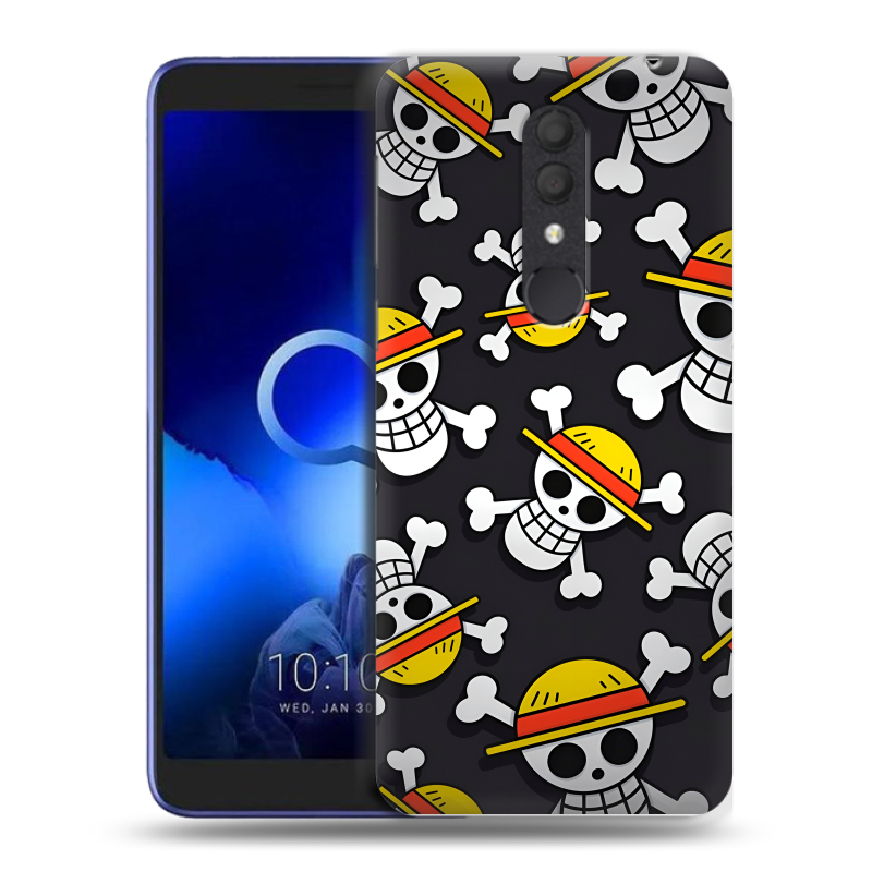 Силиконовый чехол на Alcatel 1X (2019) с принтом One Piece Ван Пис Силиконовый чехол на Alcatel 1X (2019) с принтом One Piece Ван Пис