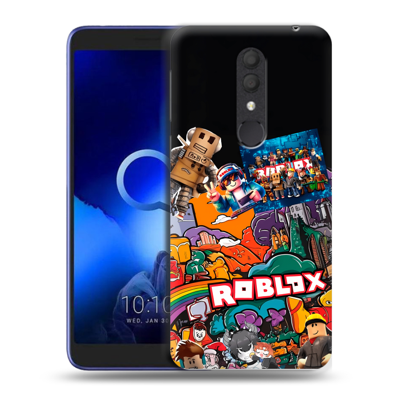 Силиконовый чехол на Alcatel 1X (2019) с принтом Roblox Роблокс Силиконовый чехол на Alcatel 1X (2019) с принтом Roblox Роблокс