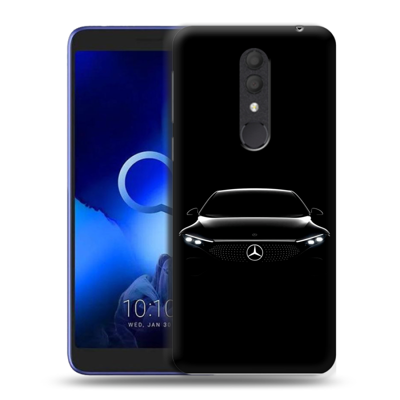 Силиконовый чехол на Alcatel 1X (2019) с принтом Mercedes Мерседес Силиконовый чехол на Alcatel 1X (2019) с принтом Mercedes Мерседес