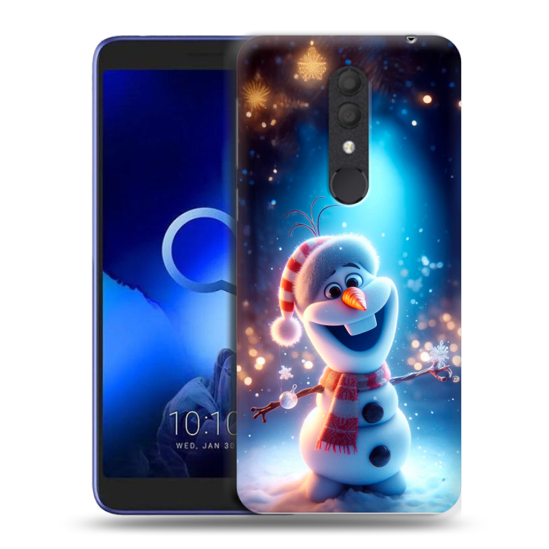 Силиконовый чехол на Alcatel 1X (2019) с принтом Новый год Силиконовый чехол на Alcatel 1X (2019) с принтом Новый год