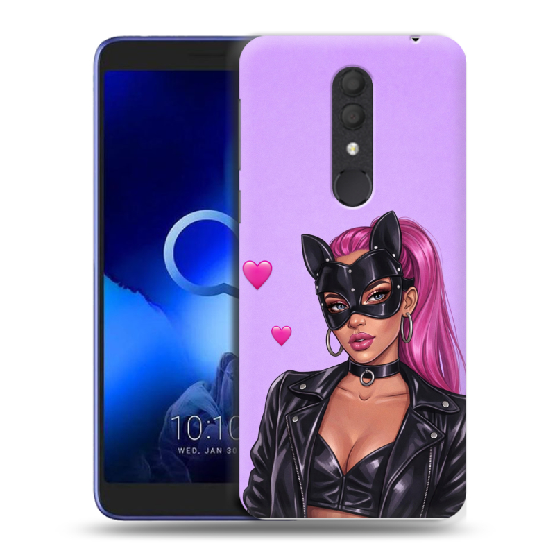 Силиконовый чехол на Alcatel 1X (2019) с принтом женский Силиконовый чехол на Alcatel 1X (2019) с принтом женский