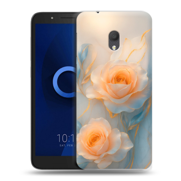 Силиконовый чехол на Alcatel 1C (2019) с принтом Женский