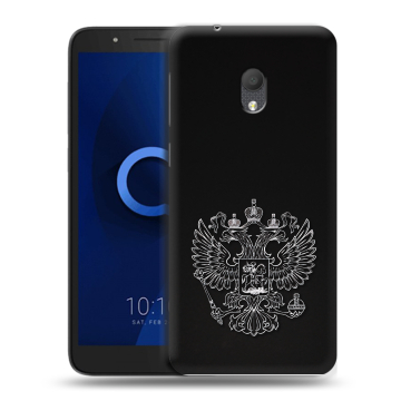 Силиконовый чехол на Alcatel 1C (2019) с принтом Герб России Силиконовый чехол на Alcatel 1C (2019) с принтом Герб России
