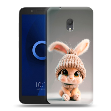Силиконовый чехол на Alcatel 1C (2019) с принтом Кролик Силиконовый чехол на Alcatel 1C (2019) с принтом Кролик