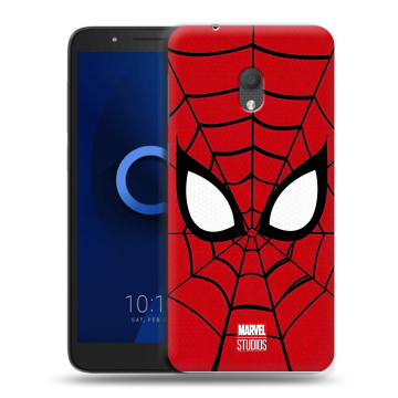 Силиконовый чехол на Alcatel 1C (2019) с принтом человек паук spiderman Силиконовый чехол на Alcatel 1C (2019) с принтом человек паук spiderman