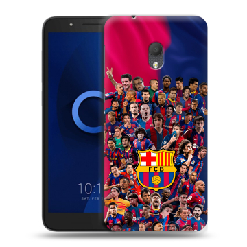 Силиконовый чехол на Alcatel 1C (2019) с принтом Барселона Barcelona Силиконовый чехол на Alcatel 1C (2019) с принтом Барселона Barcelona