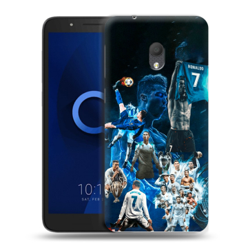 Силиконовый чехол на Alcatel 1C (2019) с принтом Реал Роналдо Силиконовый чехол на Alcatel 1C (2019) с принтом Реал Роналдо