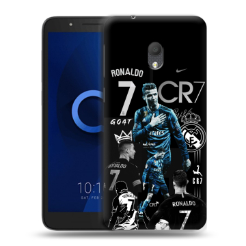 Силиконовый чехол на Alcatel 1C (2019) с принтом Реал Роналдо Силиконовый чехол на Alcatel 1C (2019) с принтом Реал Роналдо