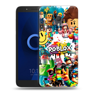 Силиконовый чехол на Alcatel 1C (2019) с принтом Roblox Роблокс Силиконовый чехол на Alcatel 1C (2019) с принтом Roblox Роблокс