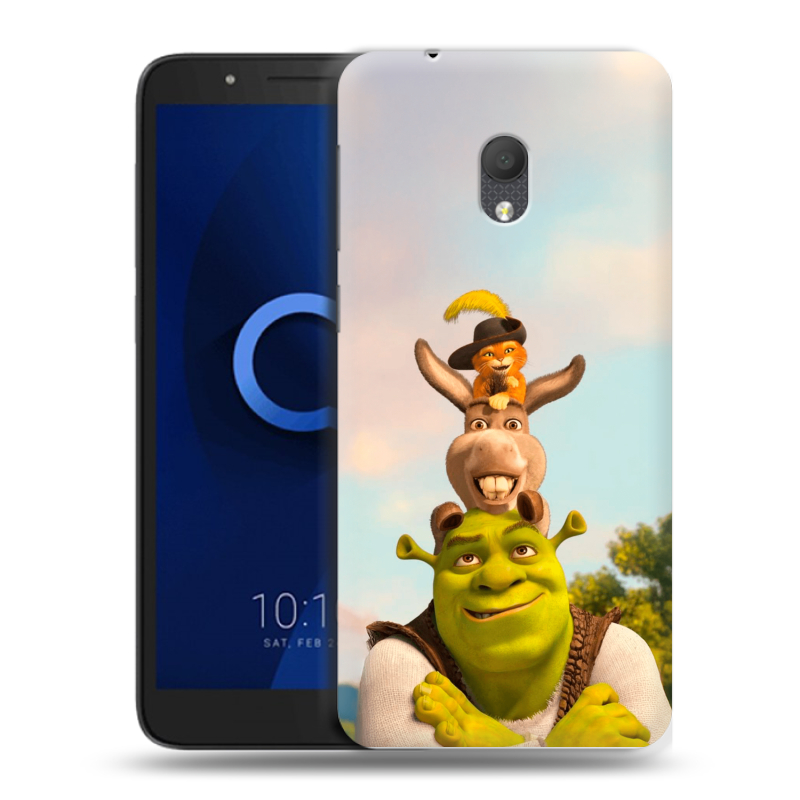 Силиконовый чехол на Alcatel 1C (2019) с принтом Шрек Shrek Силиконовый чехол на Alcatel 1C (2019) с принтом Шрек Shrek