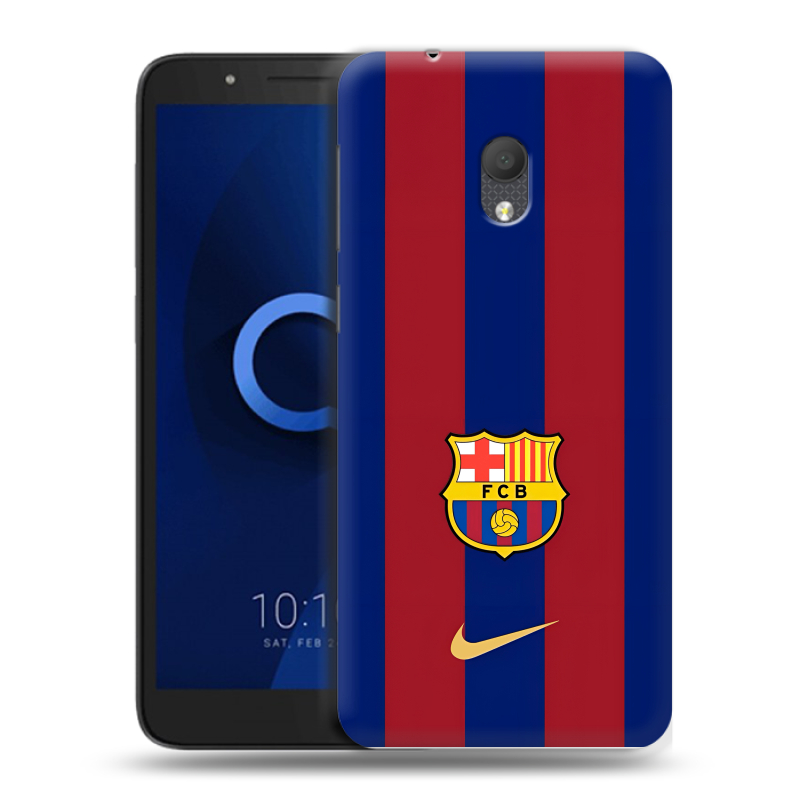 Силиконовый чехол на Alcatel 1C (2019) с принтом Барселона Barcelona Силиконовый чехол на Alcatel 1C (2019) с принтом Барселона Barcelona