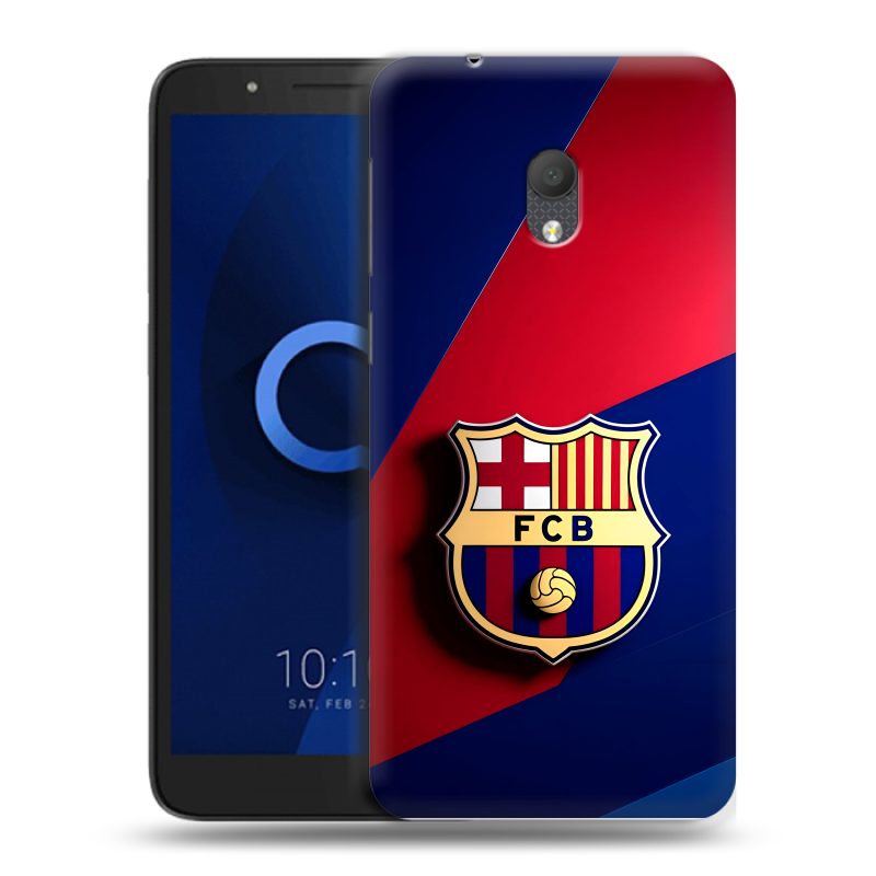 Силиконовый чехол на Alcatel 1C (2019) с принтом Барселона Barcelona Силиконовый чехол на Alcatel 1C (2019) с принтом Барселона Barcelona