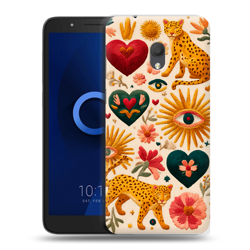 Силиконовый чехол на Alcatel 1C (2019) с принтом Модный принт Силиконовый чехол на Alcatel 1C (2019) с принтом Модный принт
