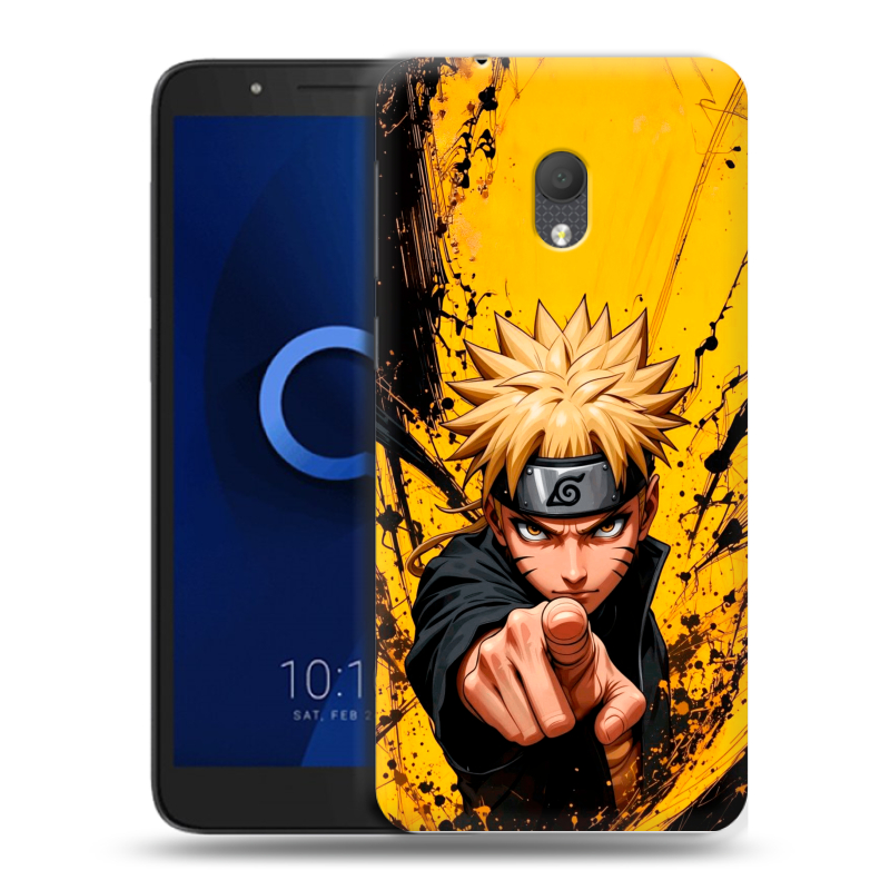 Силиконовый чехол на Alcatel 1C (2019) с принтом Naruto Наруто Силиконовый чехол на Alcatel 1C (2019) с принтом Naruto Наруто
