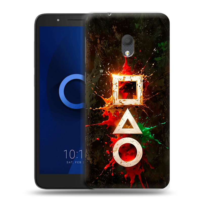 Силиконовый чехол на Alcatel 1C (2019) с принтом Squid Game Игра кальмара Силиконовый чехол на Alcatel 1C (2019) с принтом Squid Game Игра кальмара