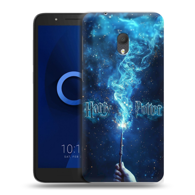 Силиконовый чехол на Alcatel 1C (2019) с принтом Harry Potter Гарри Поттер Силиконовый чехол на Alcatel 1C (2019) с принтом Harry Potter Гарри Поттер