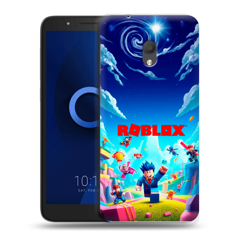 Силиконовый чехол на Alcatel 1C (2019) с принтом Roblox Роблокс Силиконовый чехол на Alcatel 1C (2019) с принтом Roblox Роблокс