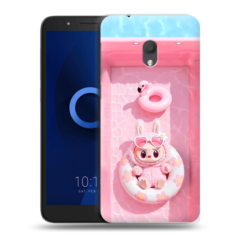 Силиконовый чехол на Alcatel 1C (2019) с принтом Labubu Лабубу Силиконовый чехол на Alcatel 1C (2019) с принтом Labubu Лабубу