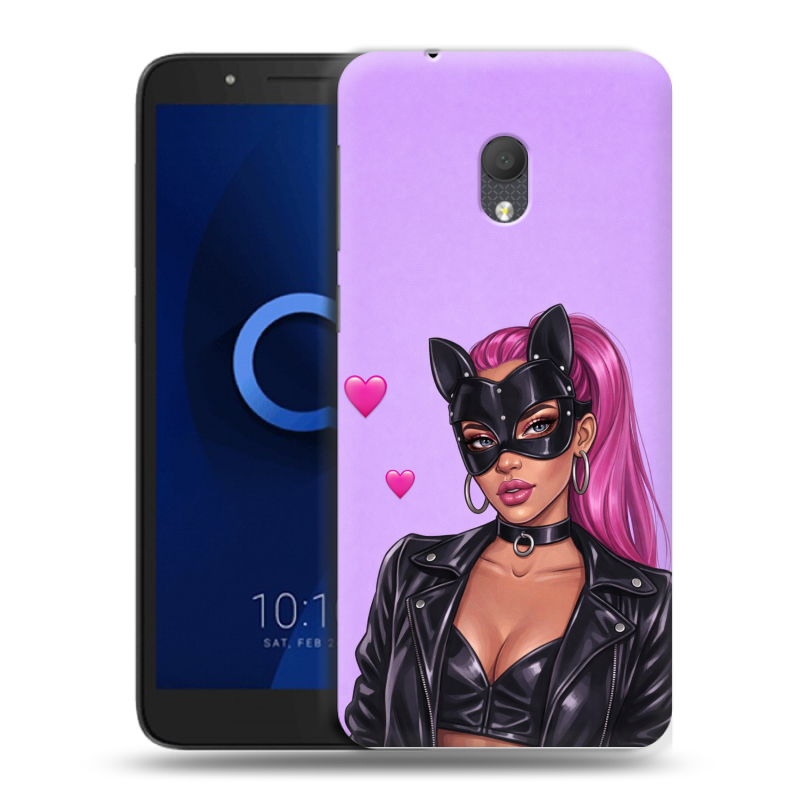 Силиконовый чехол на Alcatel 1C (2019) с принтом женский Силиконовый чехол на Alcatel 1C (2019) с принтом женский