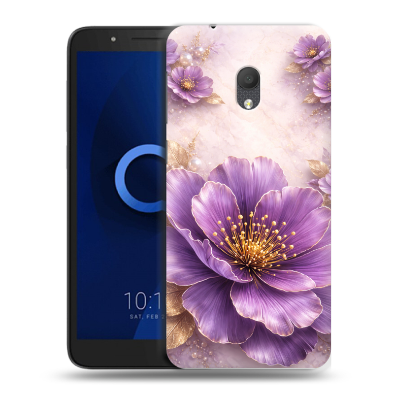 Силиконовый чехол на Alcatel 1C (2019) с принтом женский Силиконовый чехол на Alcatel 1C (2019) с принтом женский