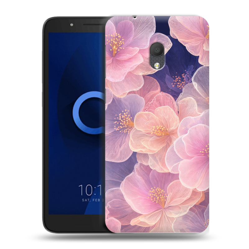 Силиконовый чехол на Alcatel 1C (2019) с принтом женский Силиконовый чехол на Alcatel 1C (2019) с принтом женский