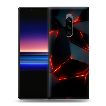 Силиконовый чехол на Sony Xperia 1 с принтом Яркие абстракции Силиконовый чехол на Sony Xperia 1 с принтом Яркие абстракции