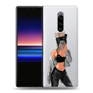 Силиконовый чехол на Sony Xperia 1 с принтом Женские принты Силиконовый чехол на Sony Xperia 1 с принтом Женские принты