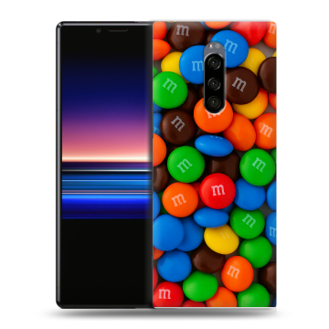 Силиконовый чехол на Sony Xperia 1 с принтом Конфеты Силиконовый чехол на Sony Xperia 1 с принтом Конфеты