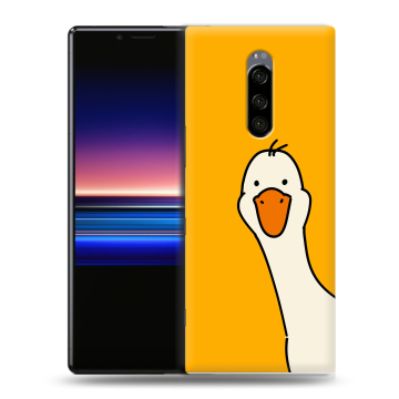 Силиконовый чехол на Sony Xperia 1 с принтом Утка Силиконовый чехол на Sony Xperia 1 с принтом Утка