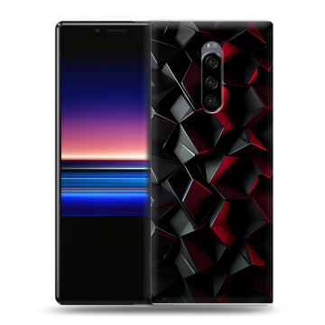 Силиконовый чехол на Sony Xperia 1 с принтом Абстракция Силиконовый чехол на Sony Xperia 1 с принтом Абстракция
