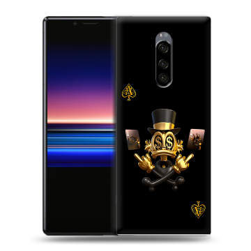 Силиконовый чехол на Sony Xperia 1 с принтом Золотой скрудж макдак