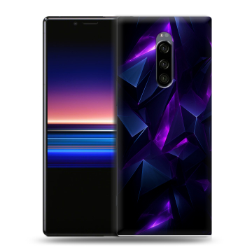 Силиконовый чехол на Sony Xperia 1 с принтом Абстракиция