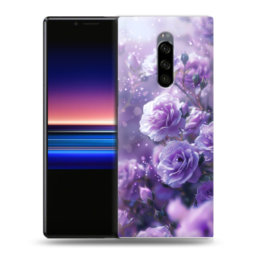 Силиконовый чехол на Sony Xperia 1 с принтом Розы цветы