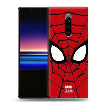 Силиконовый чехол на Sony Xperia 1 с принтом человек паук spiderman