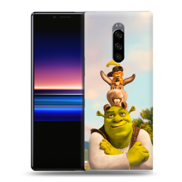 Силиконовый чехол на Sony Xperia 1 с принтом Шрек Shrek Силиконовый чехол на Sony Xperia 1 с принтом Шрек Shrek