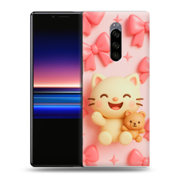 Силиконовый чехол на Sony Xperia 1 с принтом для девочек Силиконовый чехол на Sony Xperia 1 с принтом для девочек