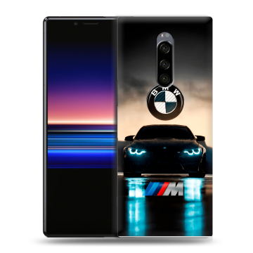 Силиконовый чехол на Sony Xperia 1 с принтом БМВ BMW