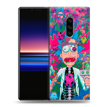 Силиконовый чехол на Sony Xperia 1 с принтом Рик и Морти Rick Morty Силиконовый чехол на Sony Xperia 1 с принтом Рик и Морти Rick Morty